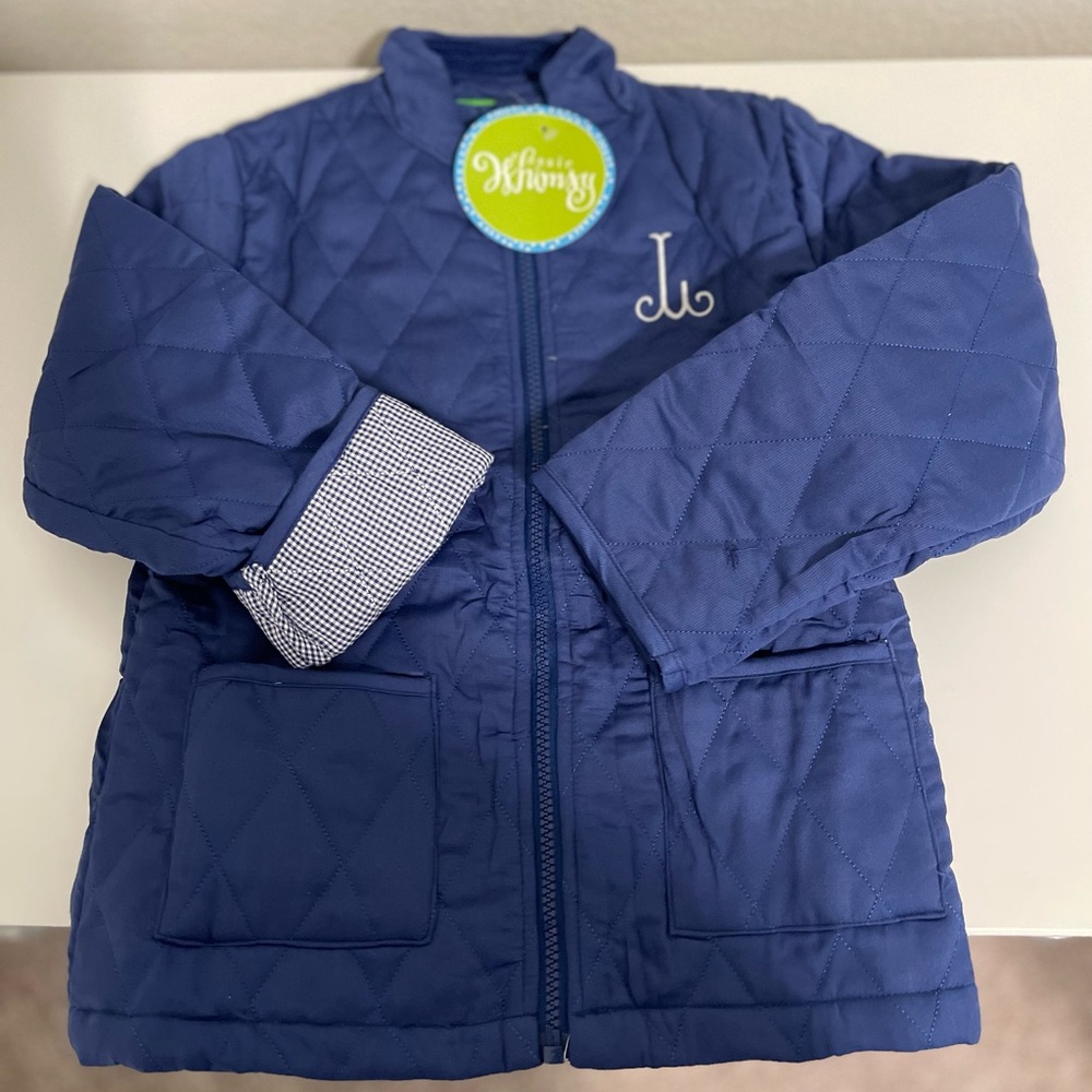 Kids Quilted Blue Jacket